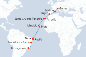 Itinéraire : Europe du Nord & Atlantique NE