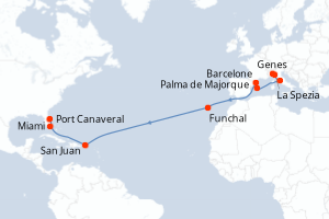 Itinéraire : Méditerranée & mers adjacentes