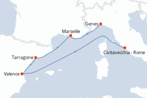 Itinéraire : Méditerranée & mers adjacentes