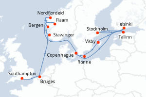 Itinéraire : Europe du Nord & Atlantique NE