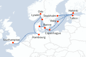 Itinéraire : Europe du Nord & Atlantique NE