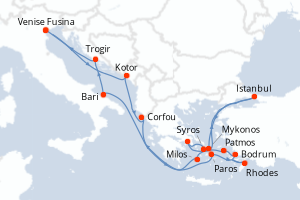 Itinéraire : Méditerranée & mers adjacentes