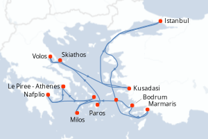 Itinéraire : Méditerranée & mers adjacentes