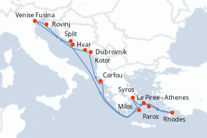Itinéraire : Méditerranée & mers adjacentes