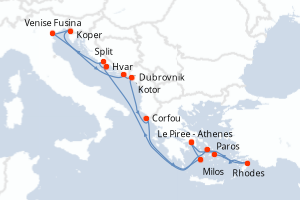 Itinéraire : Méditerranée & mers adjacentes