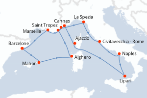 Itinéraire : Méditerranée & mers adjacentes