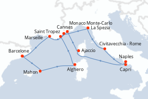 Itinéraire : Méditerranée & mers adjacentes