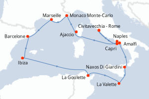 Itinéraire : Méditerranée & mers adjacentes