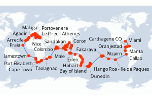 Itinéraire : Méditerranée & mers adjacentes