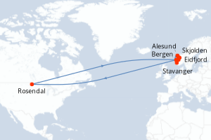 Itinéraire : Europe du Nord & Atlantique NE