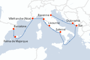 Itinéraire : Méditerranée & mers adjacentes