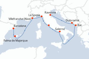 Itinéraire : Méditerranée & mers adjacentes