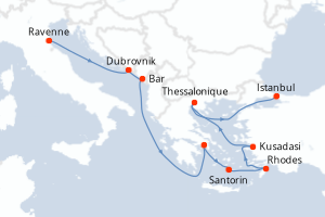 Itinéraire : Méditerranée & mers adjacentes