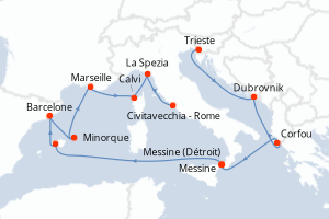 Itinéraire : Méditerranée & mers adjacentes