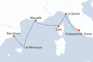 Itinéraire : Méditerranée & mers adjacentes