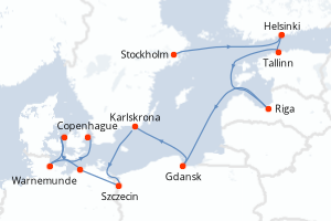 Itinéraire : Europe du Nord & Atlantique NE