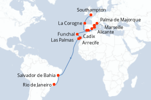 Itinéraire : Méditerranée & mers adjacentes