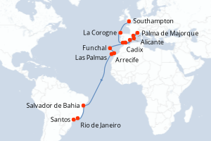 Itinéraire : Méditerranée & mers adjacentes
