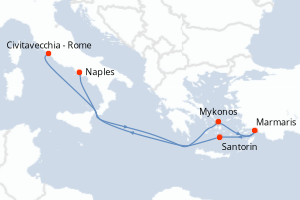 Itinéraire : Méditerranée & mers adjacentes