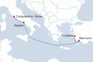 Itinéraire : Méditerranée & mers adjacentes
