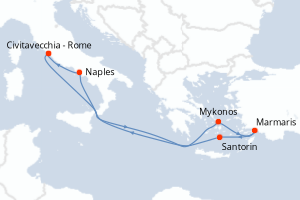 Itinéraire : Méditerranée & mers adjacentes