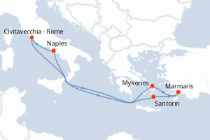 Itinéraire : Méditerranée & mers adjacentes