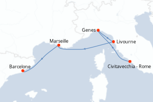 Itinéraire : Méditerranée & mers adjacentes