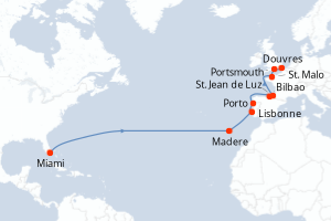 Itinéraire : Europe du Nord & Atlantique NE