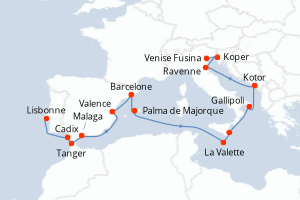Itinéraire : Méditerranée & mers adjacentes