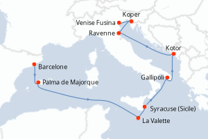 Itinéraire : Méditerranée & mers adjacentes