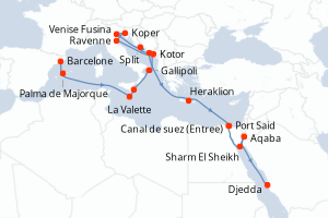 Itinéraire : Méditerranée & mers adjacentes