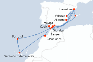 Itinéraire : Méditerranée & mers adjacentes