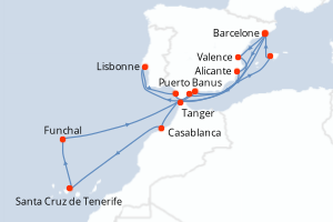 Itinéraire : Méditerranée & mers adjacentes