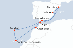 Itinéraire : Méditerranée & mers adjacentes