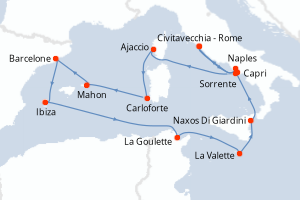 Itinéraire : Méditerranée & mers adjacentes