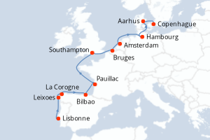 Itinéraire : Europe du Nord & Atlantique NE