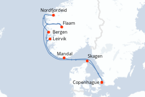 Itinéraire : Europe du Nord & Atlantique NE