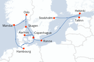 Itinéraire : Europe du Nord & Atlantique NE