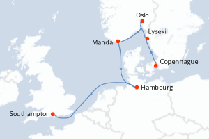 Itinéraire : Europe du Nord & Atlantique NE