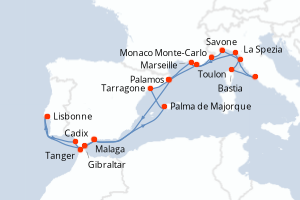Itinéraire : Méditerranée & mers adjacentes