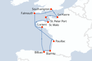Itinéraire : Europe du Nord & Atlantique NE