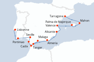 Itinéraire : Méditerranée & mers adjacentes