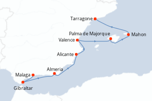 Itinéraire : Méditerranée & mers adjacentes