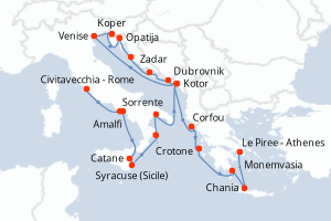 Itinéraire : Méditerranée & mers adjacentes
