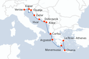 Itinéraire : Méditerranée & mers adjacentes
