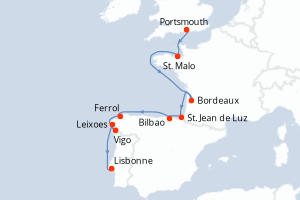 Itinéraire : Europe du Nord & Atlantique NE