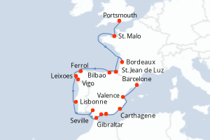 Itinéraire : Méditerranée & mers adjacentes
