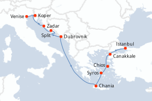 Itinéraire : Méditerranée & mers adjacentes