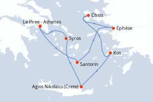 Itinéraire : Méditerranée & mers adjacentes