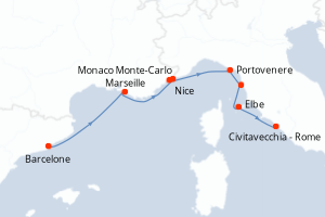Itinéraire : Méditerranée & mers adjacentes